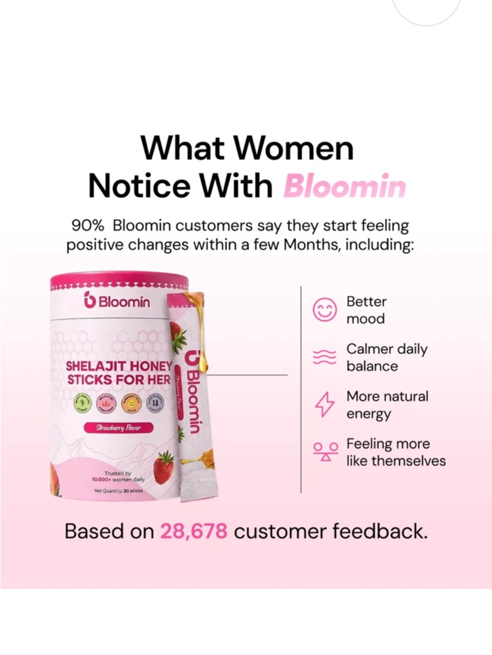 Bloomin SheLajit Strawberry Honey Sticks - Pink - Picture 2 of 5